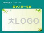 医护人员一览表