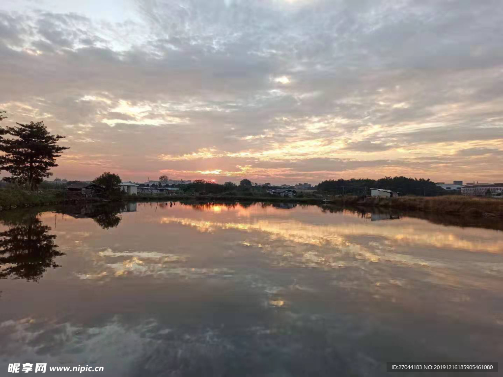 乡村风景实景摄影图