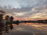 乡村傍晚美丽风景