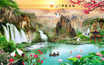 新中式装饰画背景