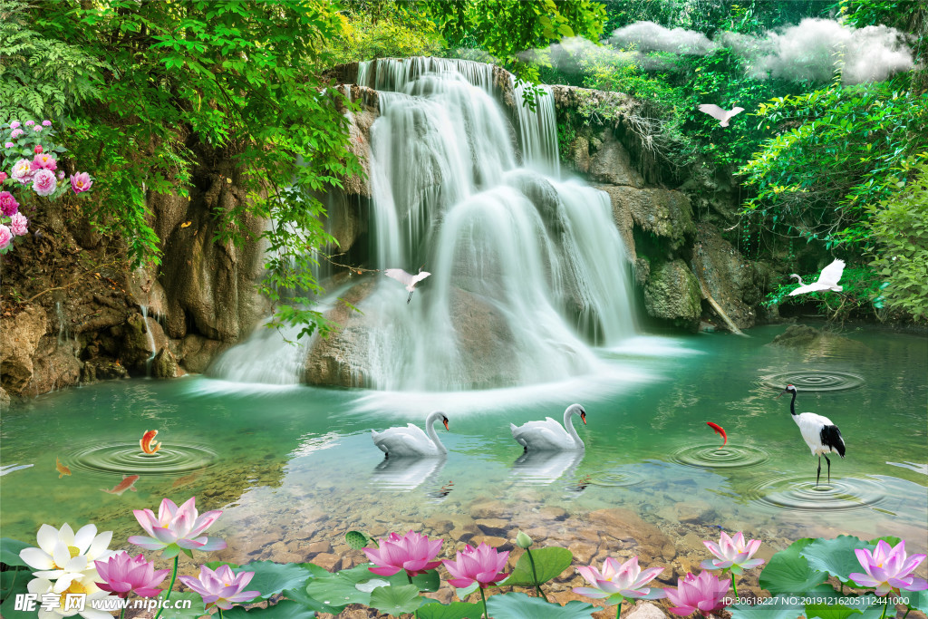 新中式装饰画背景