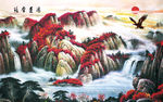 新中式装饰画背景