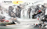 新中式装饰画背景