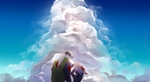 彩色人物插画动漫背景
