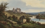 彩色风景插画背景