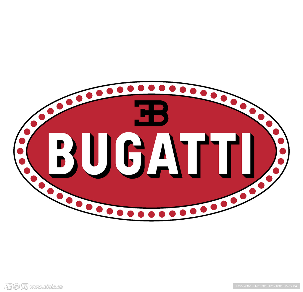 布加迪汽车标志logo源文件图
