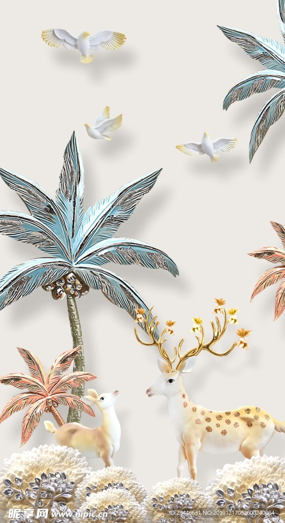 北欧玄关装饰画