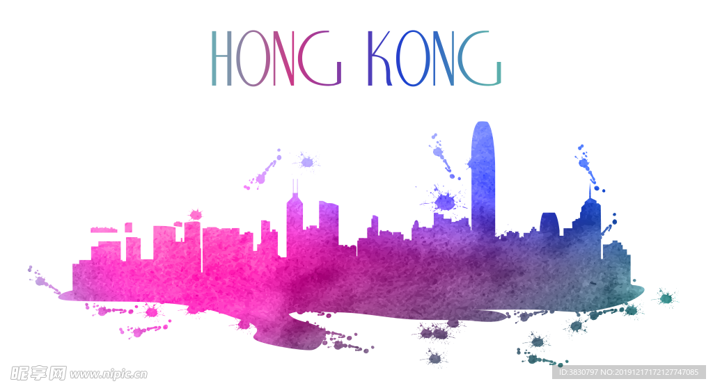彩色渲染城市