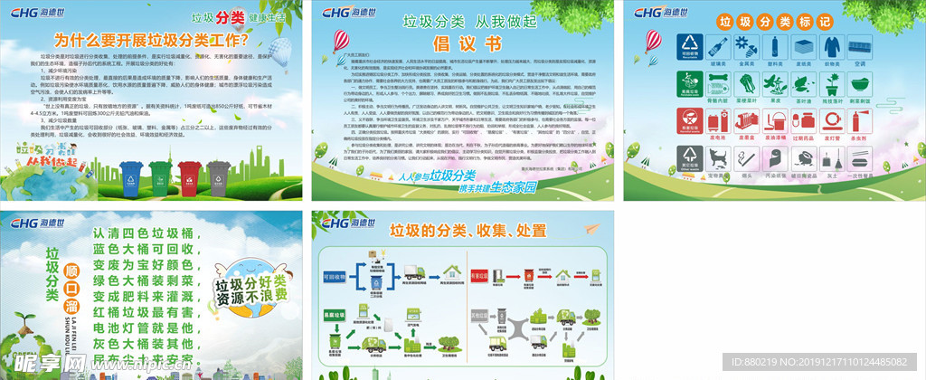 垃圾分类宣传展板海报宣传栏