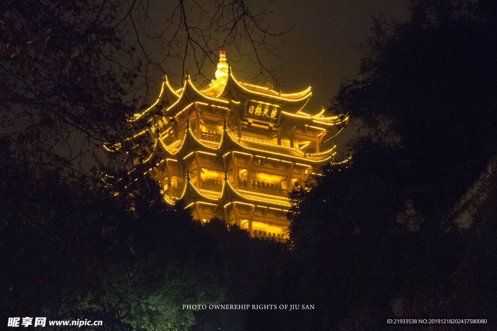 黄鹤楼夜景