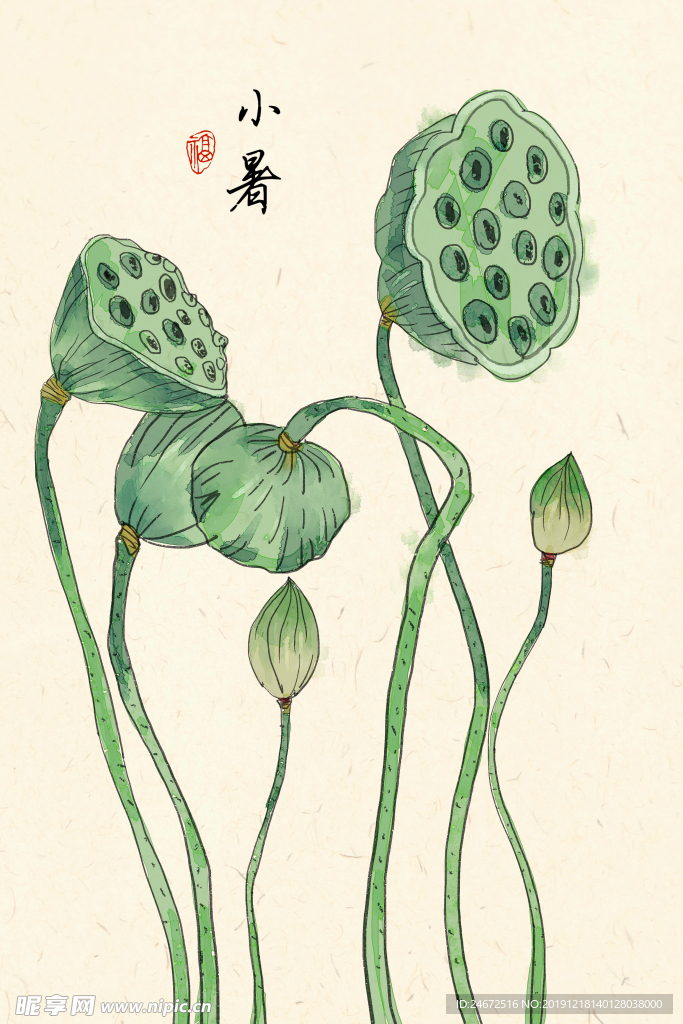 小暑 装饰画