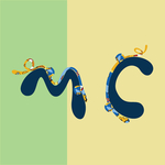 mc  卡通字母   印花字母