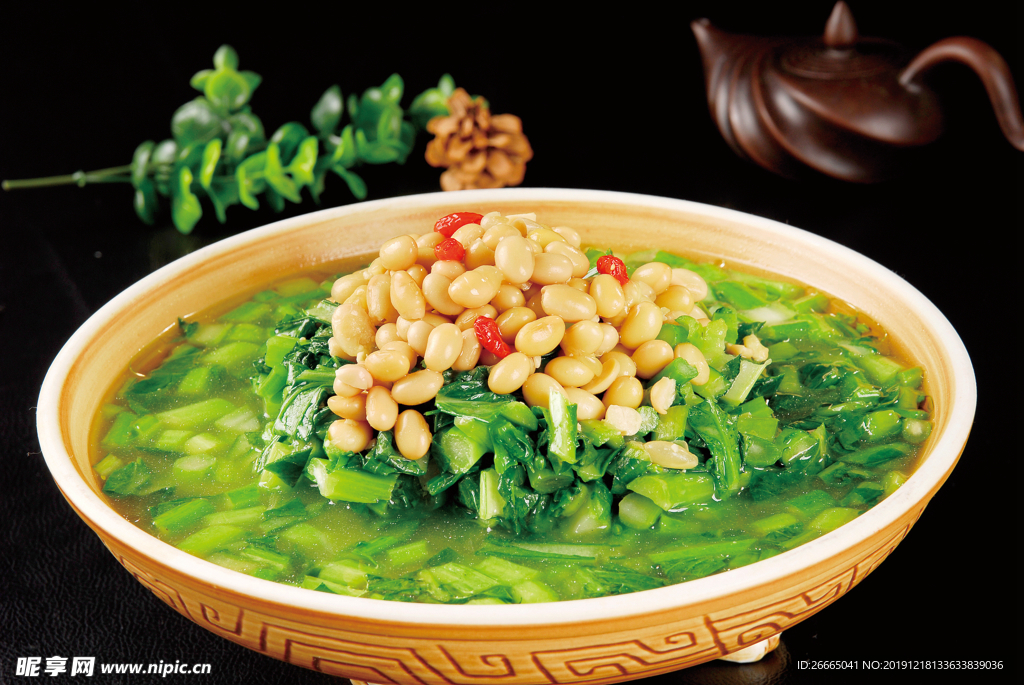 豆汤耙青菜