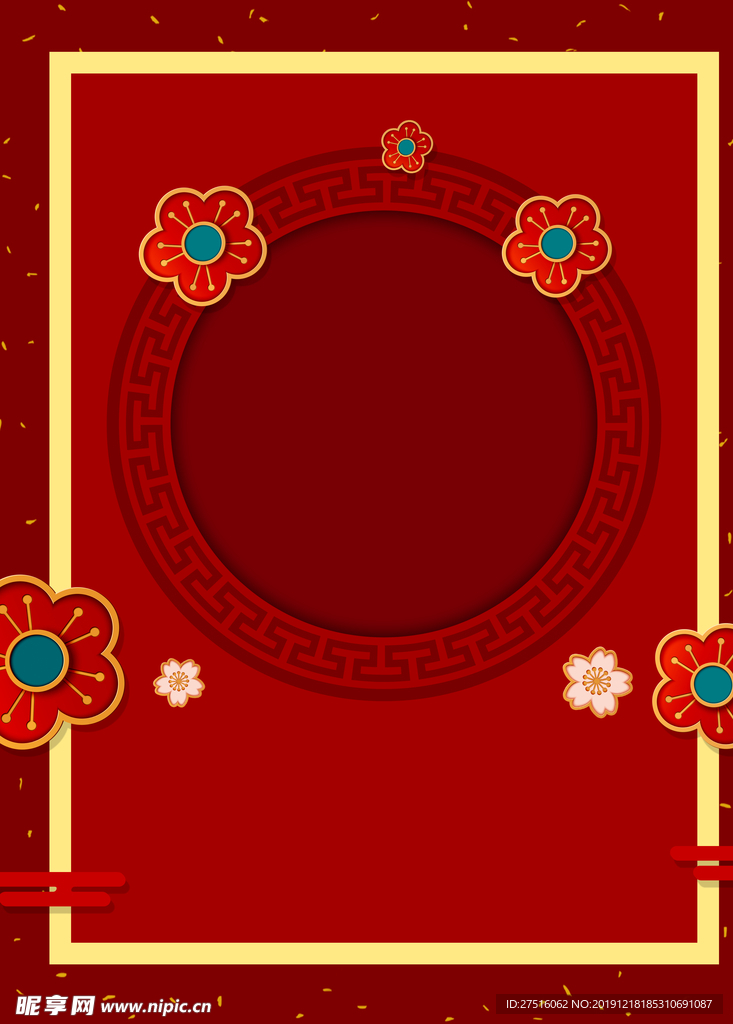 红色背景