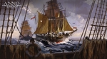 彩色大海插画帆船背景