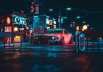 红色跑车汽车背景