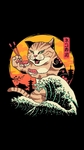 彩色小猫插画背景