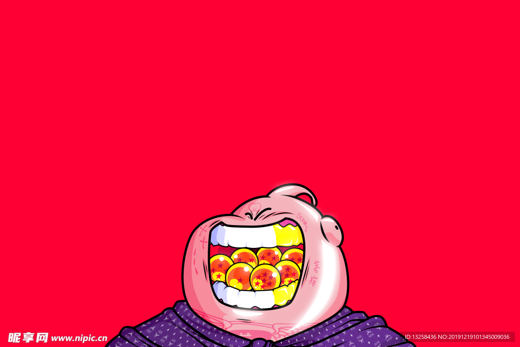 彩色人物插画动漫背景