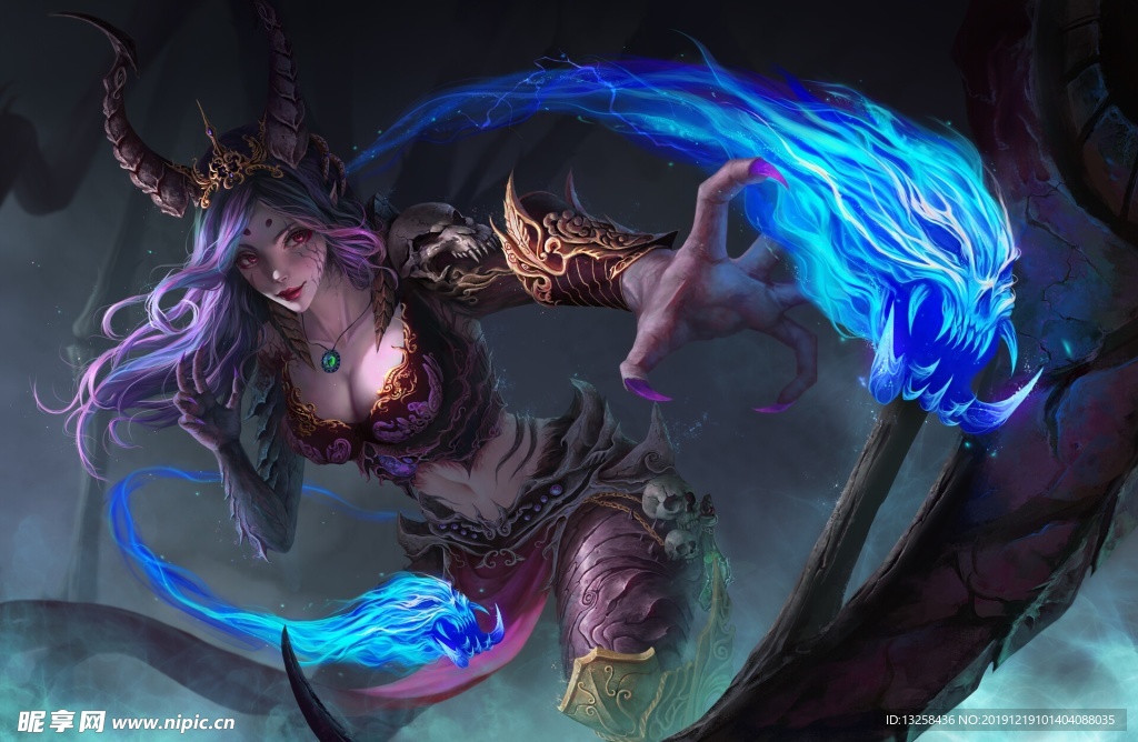 彩色人物插画动漫背景
