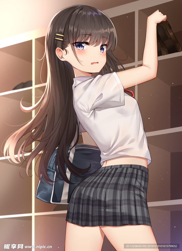 彩色人物插画动漫背景