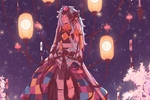 彩色人物插画动漫背景