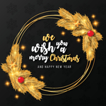 圆形圣诞节花圈花环