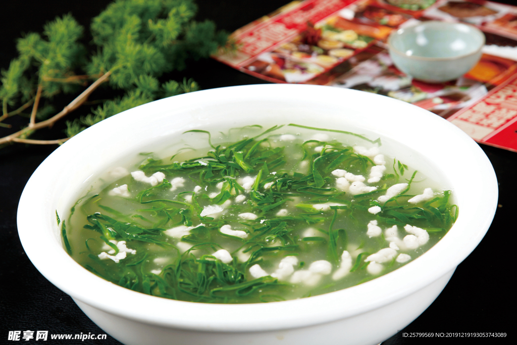 雪鱼素菜羹