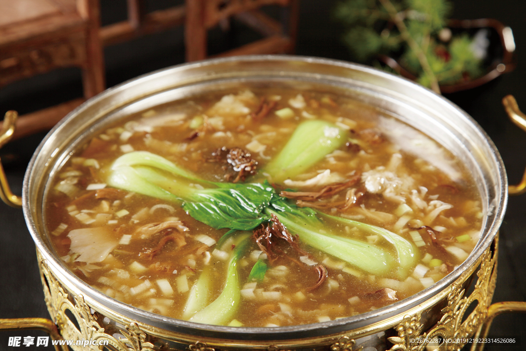 鸡丝烩鹿茸