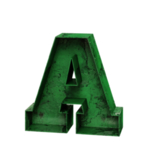 3D立体字母A