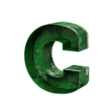 3D立体字母C