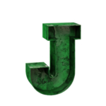 3D立体字母J