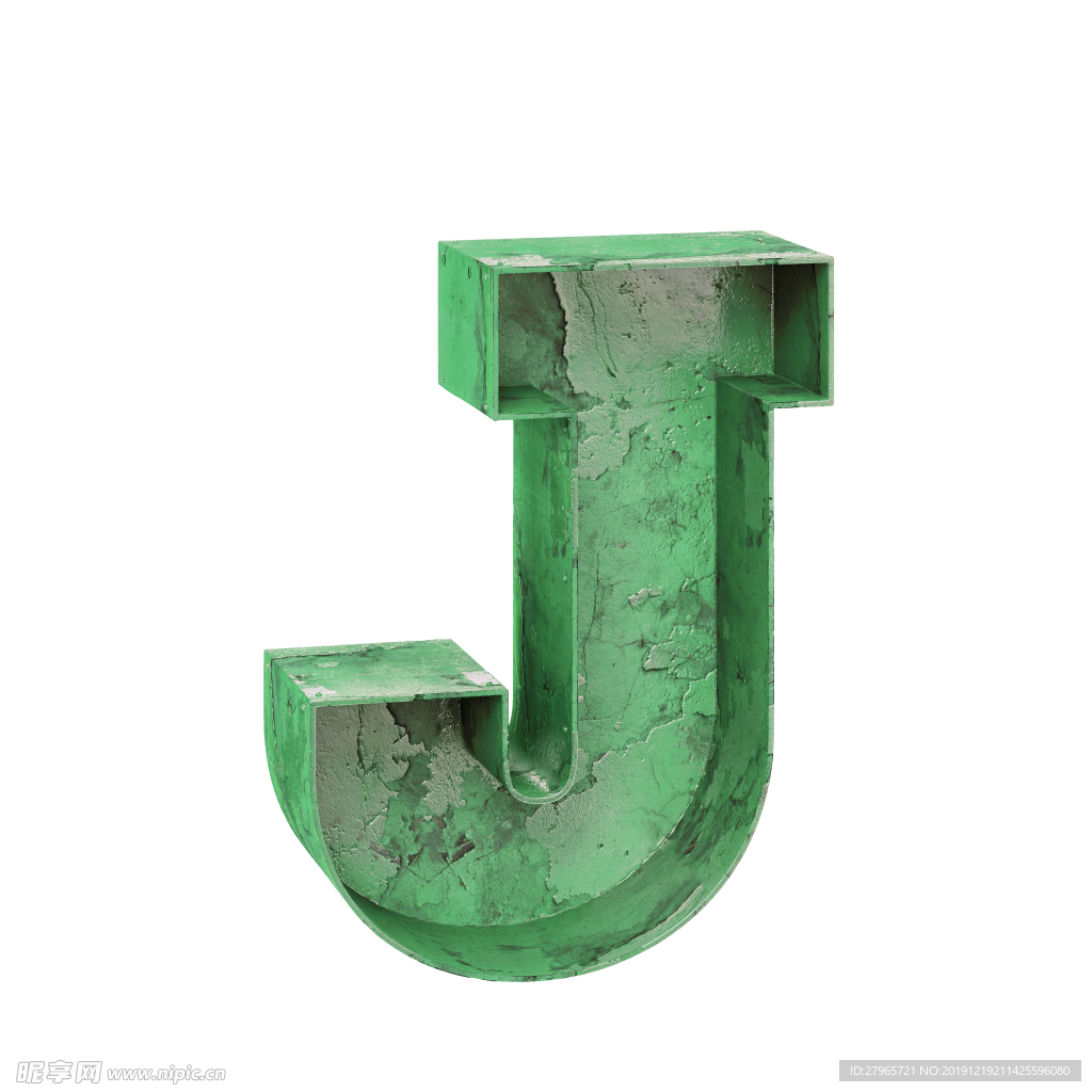 3D立体字母J