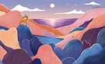 山峦插画