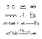 兰州建筑元素图标