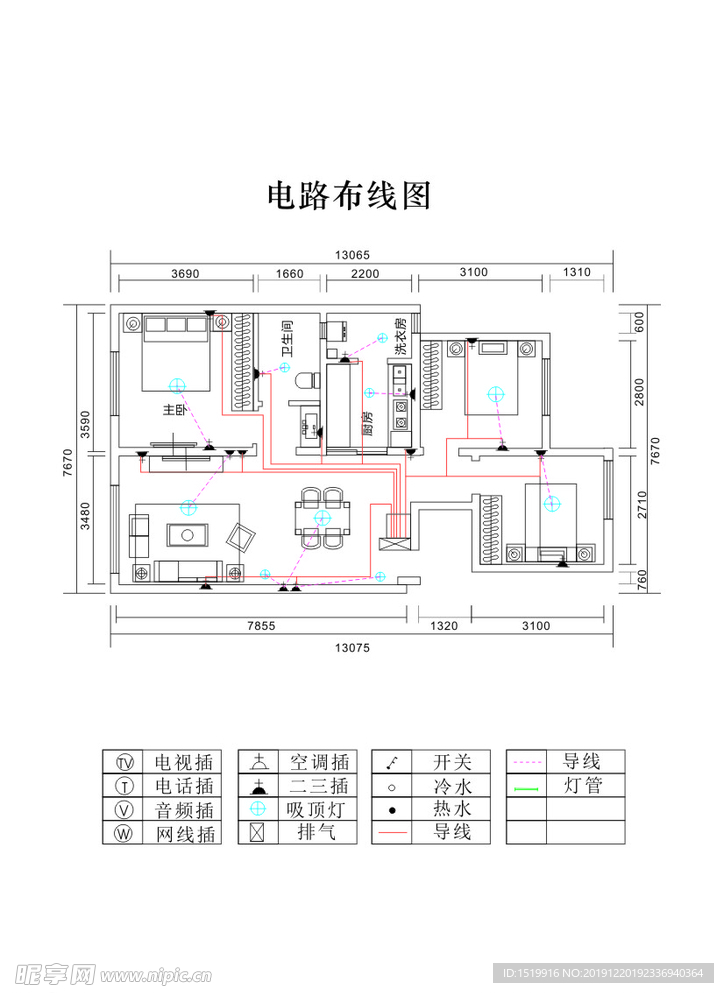 电线布线图