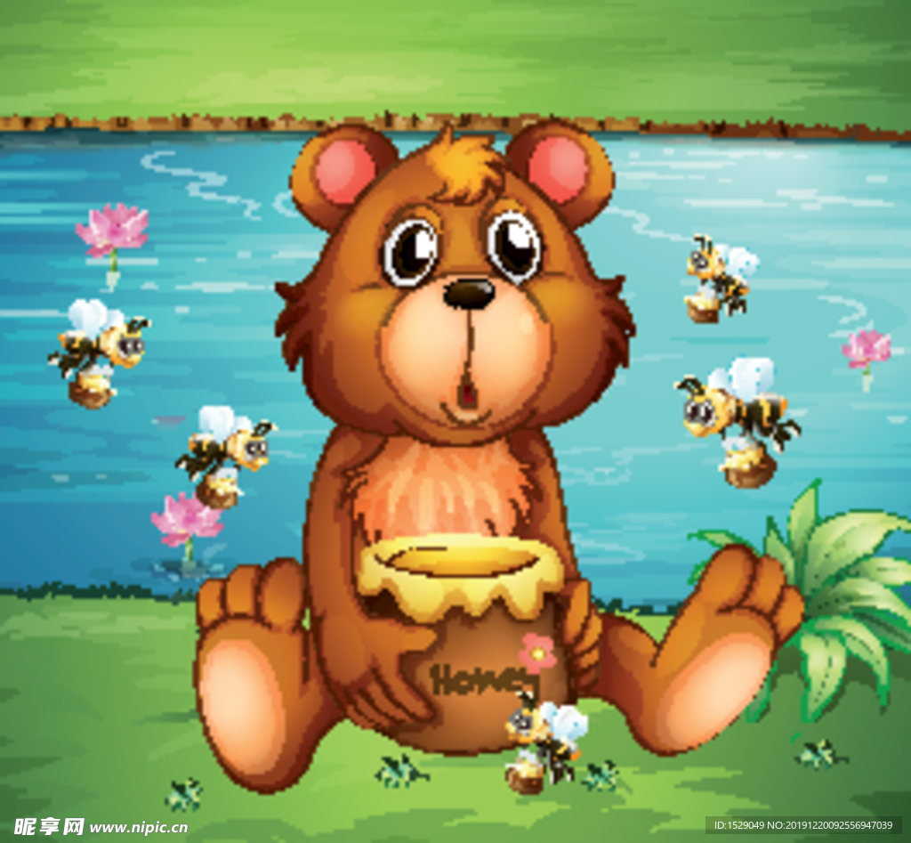 卡通熊插画