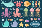 小清新海洋主题插画