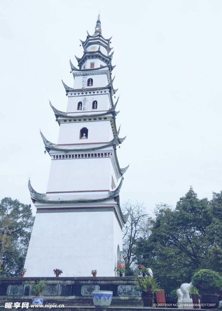 白塔 成都崇州 白塔寺 四川