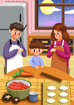 饺子海报
