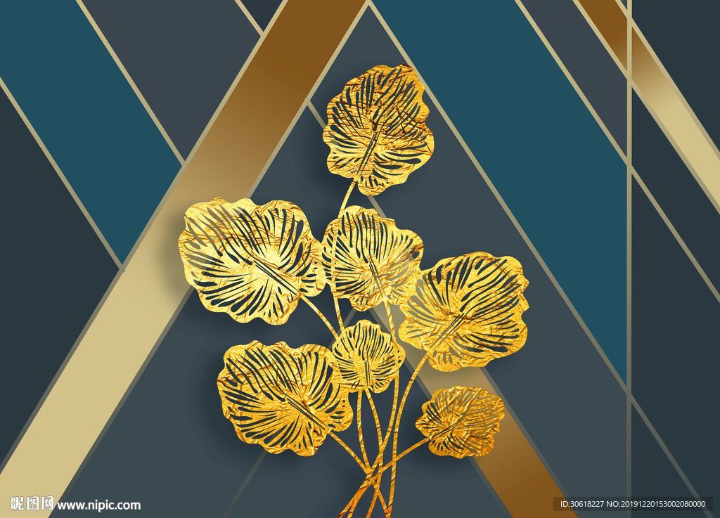 北欧轻奢背景墙