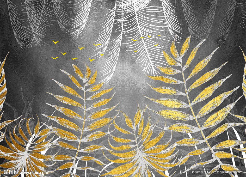 北欧轻奢背景墙