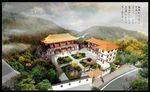 中式度假村鸟瞰图