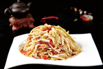 酸菜炒腐丝