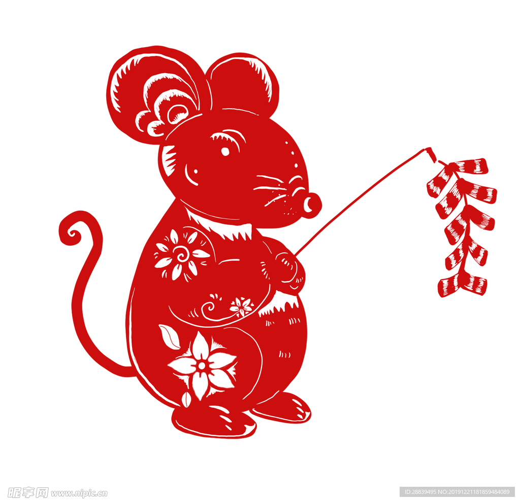 老鼠剪纸