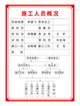 施工人员概况