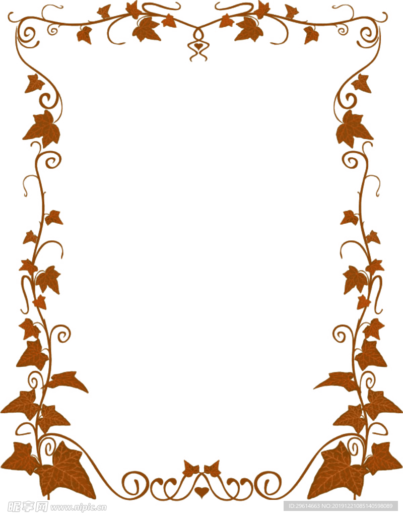 藤蔓花边