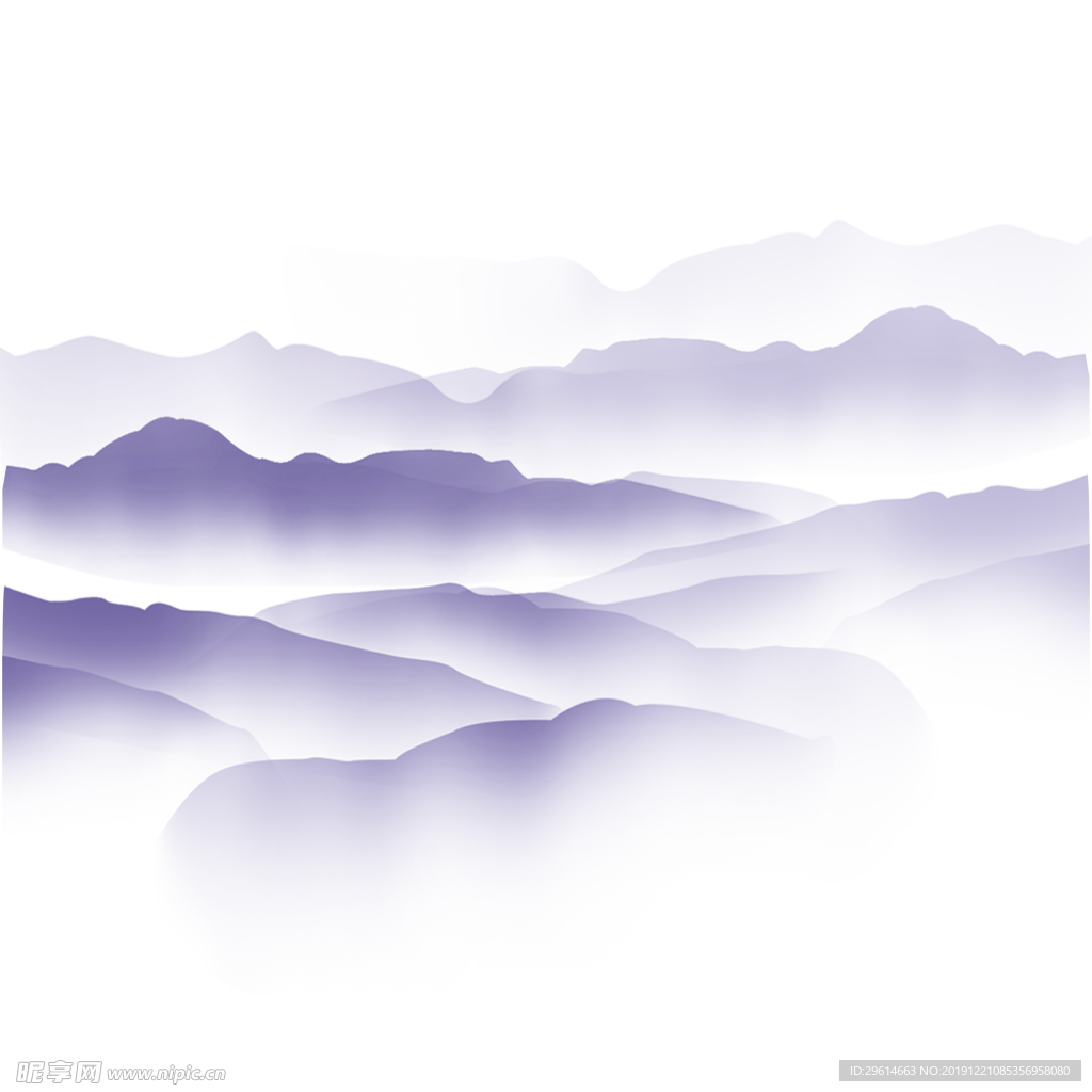 中国风高山云海