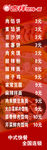馄饨价目表 小吃价目表