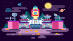 未来科技插画图案