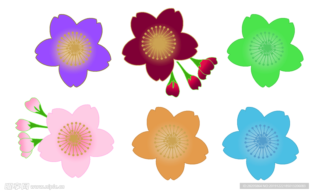 手绘花